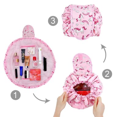 Kosmetikkveske Sminkeveske Toalettveske Make Up (rosa)