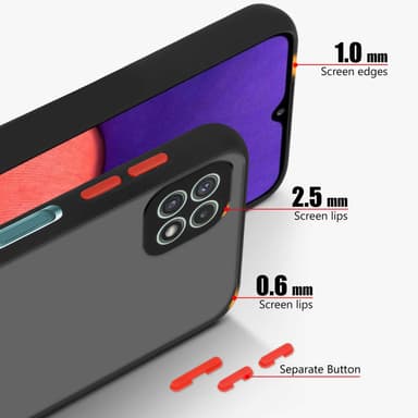 Samsung Galaxy A22 5G Deksel Case Cover (Svart)