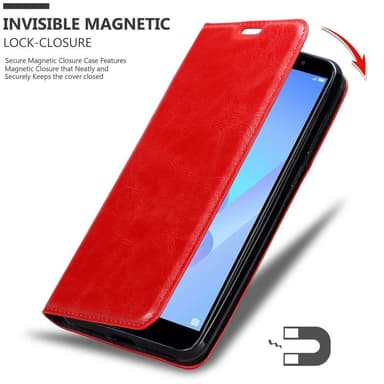 Huawei Y6 PRIME lommebokdeksel case (rød)