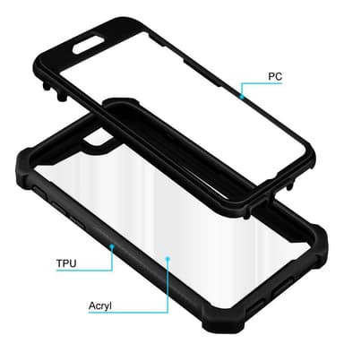 iPhone 6 / 6S Deksel Case Cover (svart)