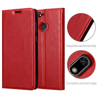 Huawei Y6 PRIME lommebokdeksel case (rød)