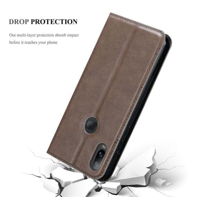Samsung Galaxy A6s lommebokdeksel case (brun)