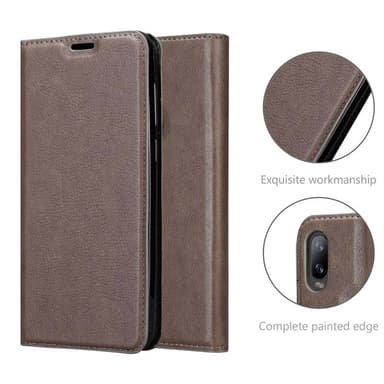 Samsung Galaxy A6s lommebokdeksel case (brun)