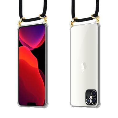 iPhone 12 PRO MAX Deksel med Halskjede (svart)
