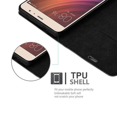 Xiaomi RedMi PRO lommebokdeksel case (svart)