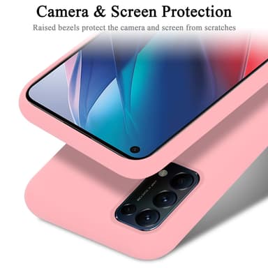 Oppo FIND X3 LITE silikondeksel case (rosa)