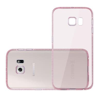 Samsung Galaxy S6 EDGE Deksel Glitter Case (rosa)