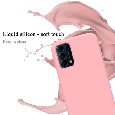Oppo FIND X3 LITE silikondeksel case (rosa)