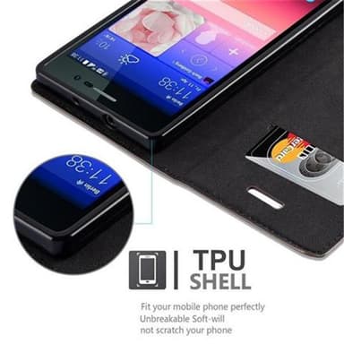 Huawei ASCEND P7 lommebokdeksel case (brun)