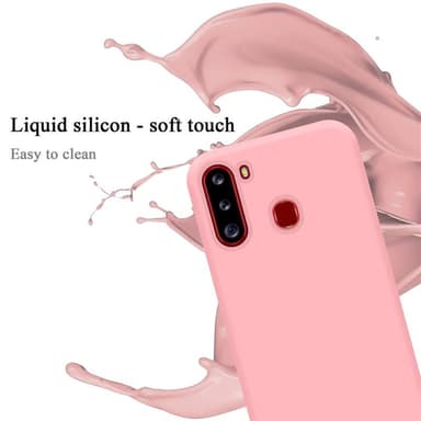 Samsung Galaxy A21 silikondeksel case (rosa)