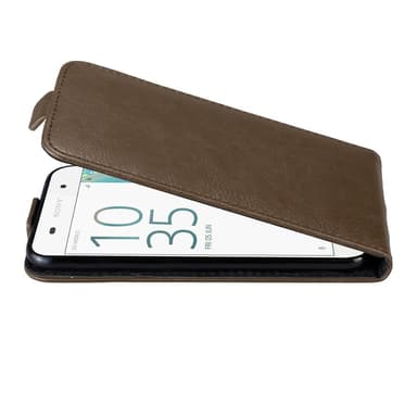 Sony Xperia E5 deksel flip cover (brun)