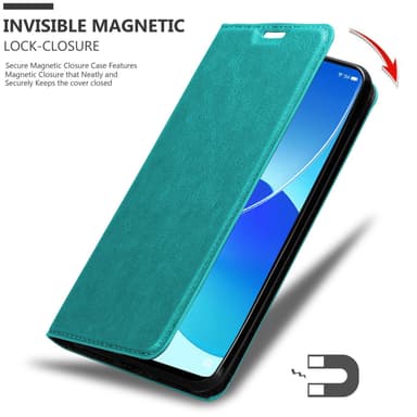 Oppo Reno6 5G lommebokdeksel case (turkis)