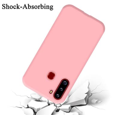 Samsung Galaxy A21 silikondeksel case (rosa)
