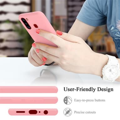Samsung Galaxy A21 silikondeksel case (rosa)