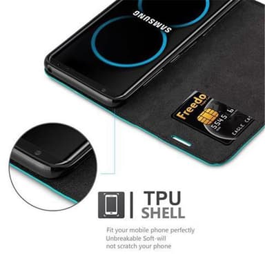 Samsung Galaxy S8 lommebokdeksel case (turkis)