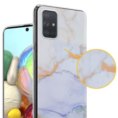 Samsung Galaxy A71 4G lommebokdeksel etui (hvit)