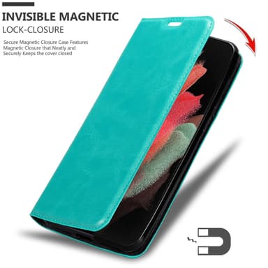Samsung Galaxy S21 ULTRA lommebokdeksel case (turkis)