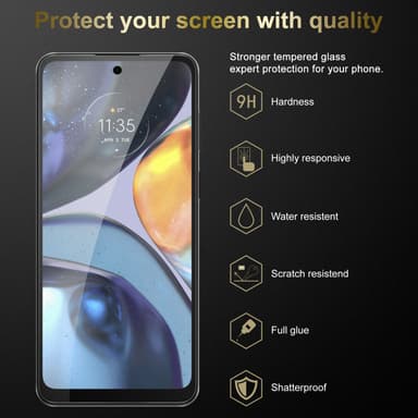 Motorola MOTO G22 Skjermbeskytter Skärmskydd