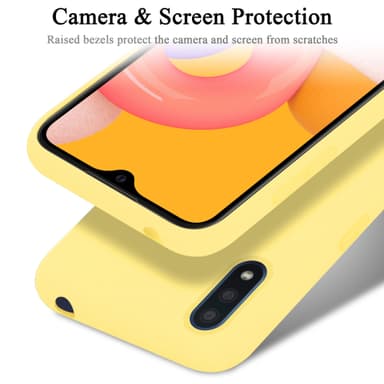 Samsung Galaxy A01 silikondeksel case (gul)