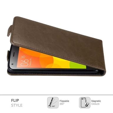 Xiaomi Mi 2 deksel flip cover (brun)