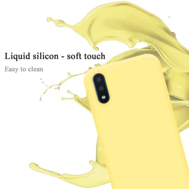 Samsung Galaxy A01 silikondeksel case (gul)