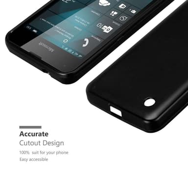Deksel Nokia Lumia 550 Case Cover (svart)