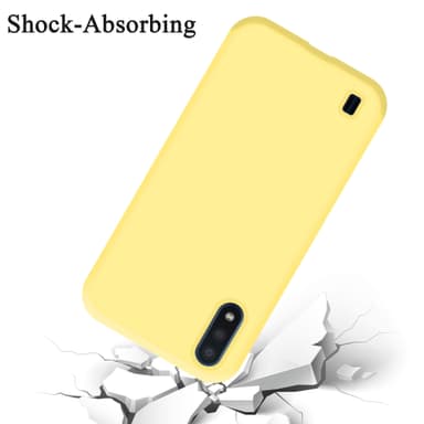 Samsung Galaxy A01 silikondeksel case (gul)