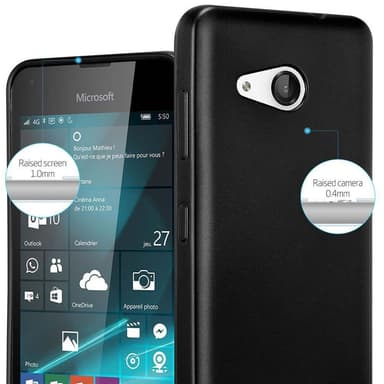 Deksel Nokia Lumia 550 Case Cover (svart)