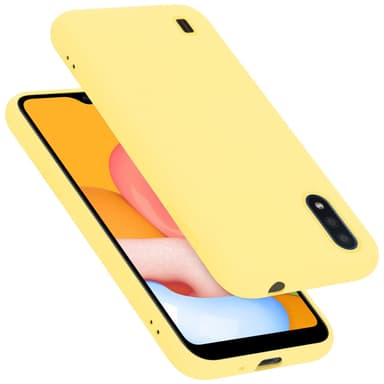 Samsung Galaxy A01 silikondeksel case (gul)