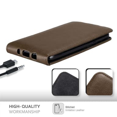Samsung Galaxy J5 2015 deksel flip cover (brun)