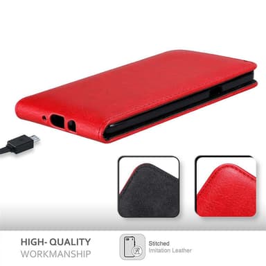 Samsung Galaxy A7 2015 deksel flip cover (rød)