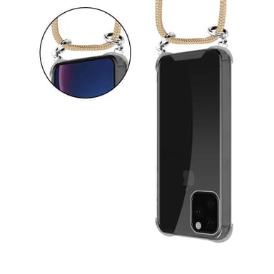 iPhone 11 PRO Deksel med Halskjede (brun)