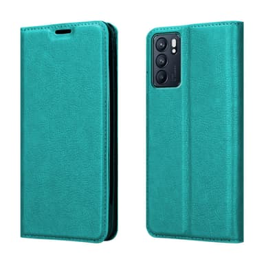 Oppo Reno6 5G lommebokdeksel case (turkis)
