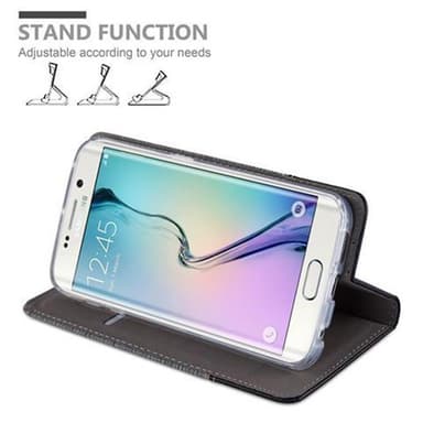 Samsung Galaxy S6 EDGE lommebokdeksel etui (grå)