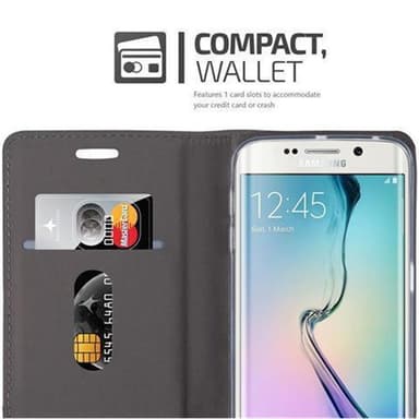 Samsung Galaxy S6 EDGE lommebokdeksel etui (grå)