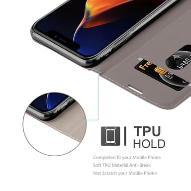 iPhone 13 PRO MAX lommebokdeksel etui (grå)
