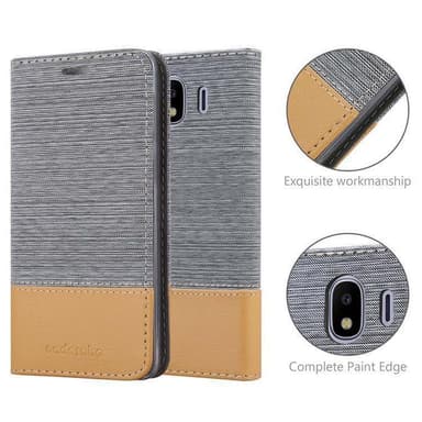 Samsung Galaxy J4 2018 lommebokdeksel etui (grå)
