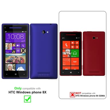 HTC Windows Phone 8X Deksel Case Cover (hvit)