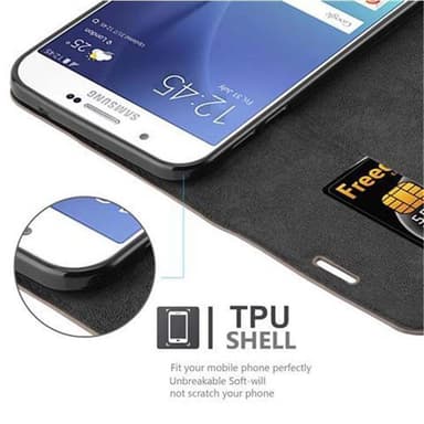 Samsung Galaxy A8 2015 lommebokdeksel case (brun)