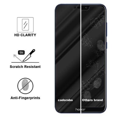 Honor 8C Skjermbeskytter Skärmskydd (svart)
