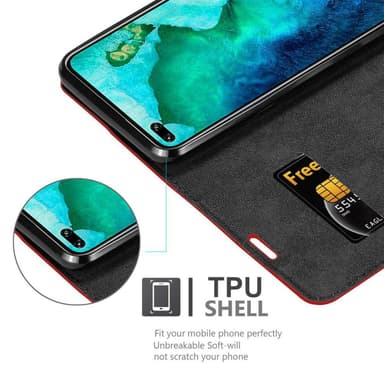 Honor View 30 PRO lommebokdeksel case (rød)