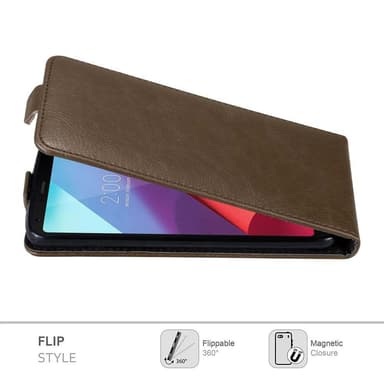 LG G6 deksel flip cover (brun)