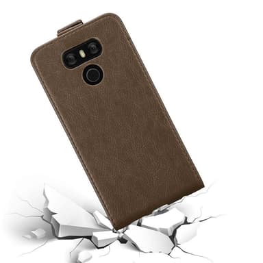 LG G6 deksel flip cover (brun)