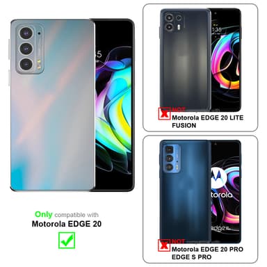 Motorola EDGE 20 lommebokdeksel case (rød)