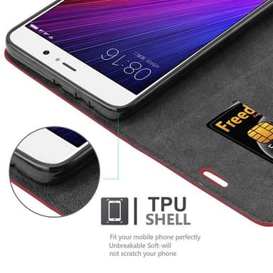 Xiaomi Mi 5s PLUS lommebokdeksel case (rød)
