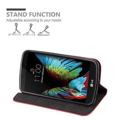 LG K10 2016 lommebokdeksel case (rød)