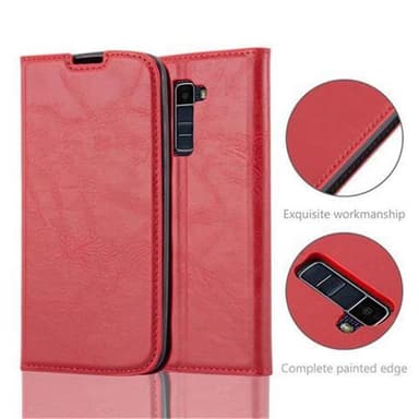LG K10 2016 lommebokdeksel case (rød)