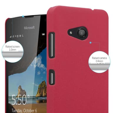Nokia Lumia 550 Hardt Deksel Cover (rød)