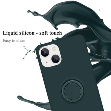 Deksel iPhone 14 Ring Case (grønn)