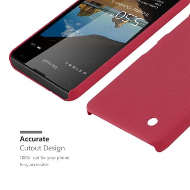 Nokia Lumia 550 Hardt Deksel Cover (rød)